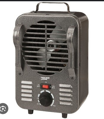 #ad Power Zone 1500W Mini Milk House Heater Adjustable Thermostat Workshop Garage $19.00