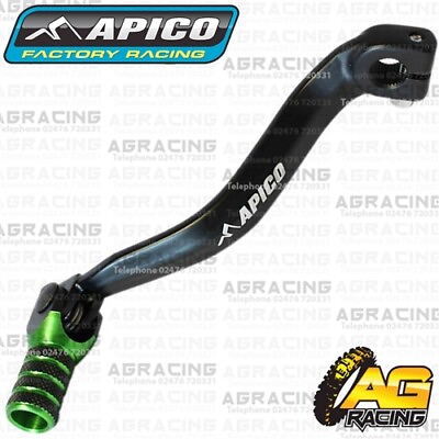 #ad Apico Black Green Gear Pedal Lever Shifter For Kawasaki KX 85 2001 2023 Motocros GBP 19.95