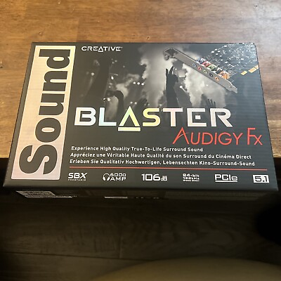 #ad #ad Creative Sound Blaster Audigy FX 5.1 PCIe Audio Card SBX 600Amp 106dB 24 Bit $37.99