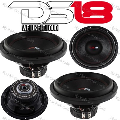 #ad 2 DS18 SLC 12S 12quot; Car Subwoofer 12in 1000W Max 4 Ohm SVC 12nch Sub 2 Speaker $172.95