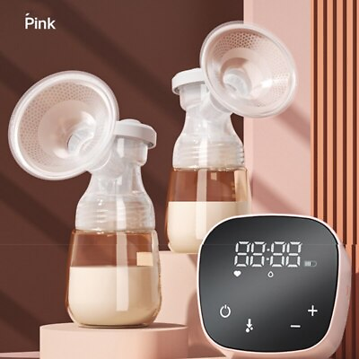 #ad Bilateral Electric Breast Pump Smart Breast Milk Pump BPA Free LCD Touch Screen C $36.79