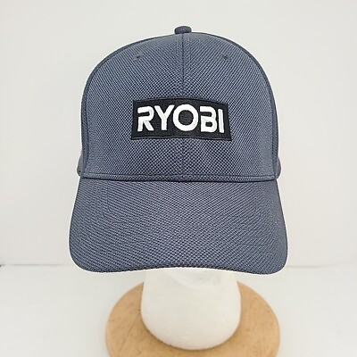 #ad Ryobi Power Tools Snapback Hat Cap Gray Sport Tek $14.99