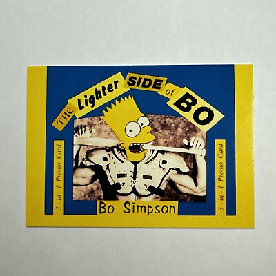 #ad Bo Jackson 3 in 1: Bart Simpson RoboBo TMNT Promo Oddball 🎖️Quantity🎖️ $3.99