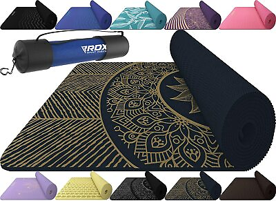 #ad Yoga Mat by RDX Folding Non Slip Yoga Mats Home Gym Fitness Workout $29.99