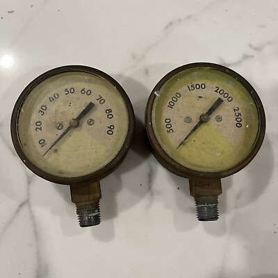 #ad Matched Set of High amp; Low Pressure Welding Gas Gauges by Prestoweld $22.00