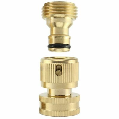 #ad #ad 3 4#x27; Garden Hose Quick Connect Water Hose Fit Brass Female Male Connector Set $18.59