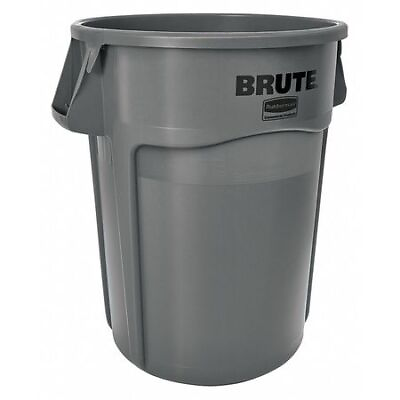 #ad Rubbermaid Commercial Fg264360gray Brute Trash Can Round 44 Gal Capacity 24 $57.49