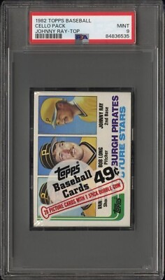 #ad #ad 1982 TOPPS BASEBALL CELLO PACK BRUCE SUTTER AS ON TOP PSA7NM MINT $65.00