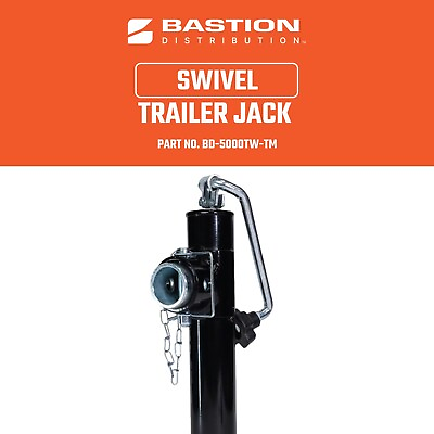 #ad Swivel Trailer Jack Weld On Pipe Mount 5000lb Capacity Fits 3quot; to 4quot; Tongues $49.99