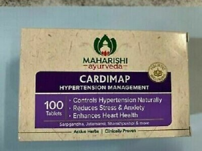 #ad MAHARISHI AYURVEDA CARDIMAP FOR HYPERTENSION amp;BLOOD PRESSURE 100Tabs PURE HERBAL $18.99