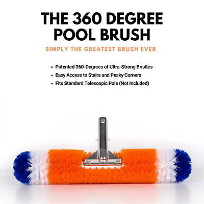 #ad 360 Degree Surround Pool Cleaning Brush Accessory $20.23