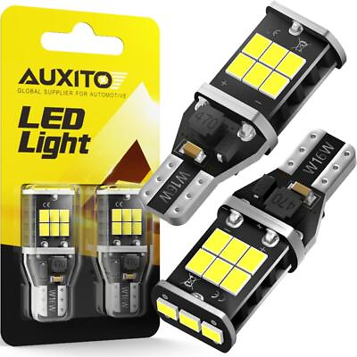 #ad AUXITO 921 912 LED Reverse Backup Light Bulb 2400LM 6000K Super Bright T15 2X $8.99