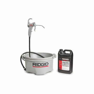 #ad #ad Ridgid 10883 Oiler with 1 Gallon Nu Clear Thread Cutting Oil $359.80