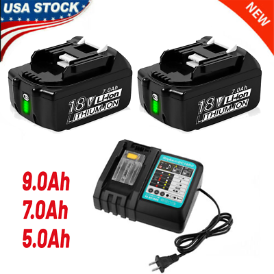 #ad For Makita 18V 6.0Ah 7.0Ah Lithium ion Battery Or Charger BL1860 BL1830 BL1850 $86.95