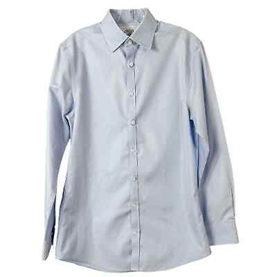 #ad Charles Tyrwhitt Men#x27;s Non Iron Extra Slim Fit Button Down Shirt Blue 15 $25.95