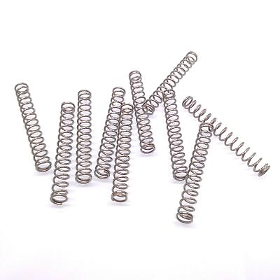 #ad #ad 10pcs 0.8mm x 6mm x 50mm Stainless Steel Compression Spring Pressure Spring $11.42