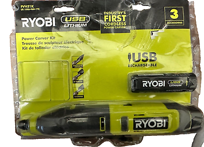 #ad Ryobi USB Lithium Power Carver With Battery # FVH51K $49.99