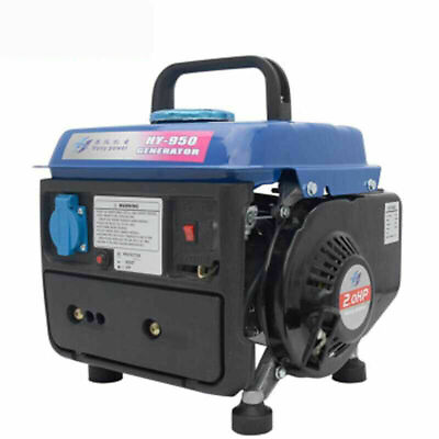 #ad #ad 220V Portable silent gasoline generator Camping Inverter Generator Set 650W ax $140.40