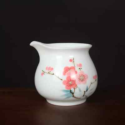 #ad 3“ China antique Old Water point peach blossom red Plum blossom fair cup $210.00