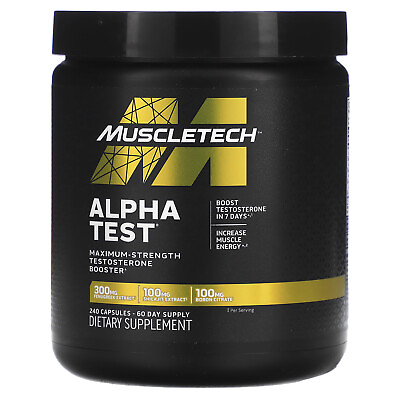 #ad Alpha Test 240 Capsules $35.40