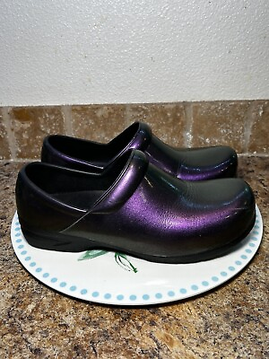 #ad Allheart Clogs Iridescent Purple Size 9 Slip Resistant $25.00