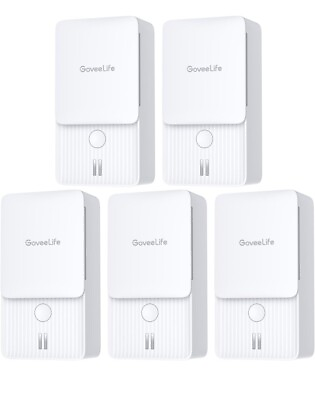 #ad GoveeLife Water Leak Detectors 5 Pack 100dB Version 2 $40.00