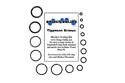 #ad Tippmann Cronus Paintball Marker O ring Oring Kit x 4 rebuilds kits $13.15