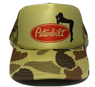 #ad Peterbilt Trucker Hat Camo Foam Snap Back Trucker Hat $18.99
