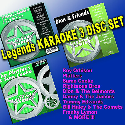 #ad Legends Karaoke 3 CDG Set Vol 55 92 95 50#x27;s and 60#x27;s Most Listened to. See Ad $23.99