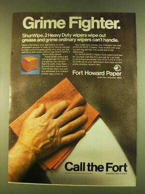 #ad 1980 Fort Howard Paper Ad Grime Fighter $19.99
