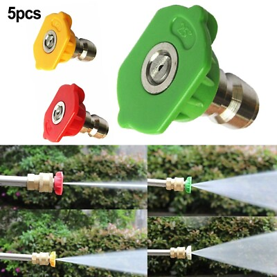 #ad Durable Spray Nozzles for Pressure Washers Various Degrees for Cleaning $15.45