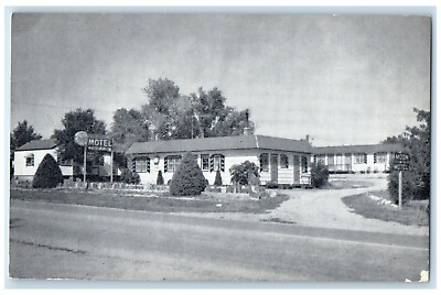 #ad c1940 Moon Motel Haven Rest Exterior Building Hot Springs South Dakota Postcard $29.95