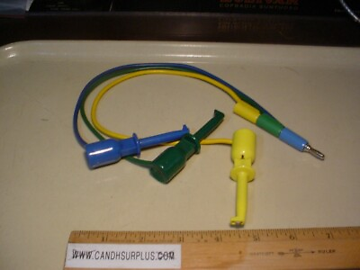#ad #ad EZ Hook Macro hook to stackable banana plug. 3 each blue green yellow $25.00