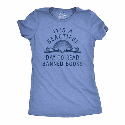 #ad Womens Its A Beautiful Day To Read Banned Books T Shirt Funny Anti Censorship $7.70