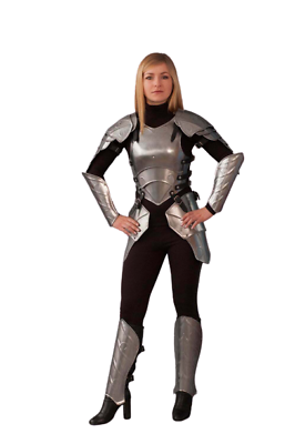 #ad Medieval Larp Warrior Steel quot;Queen of the elvesquot; Lady Female Full Suit Of Armor $325.49
