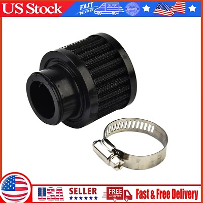 #ad 1x 25mm Small Oil Air Filter Intake Crankcase Vent Valve Cover Breather New $12.33
