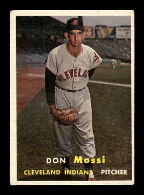 #ad 1957 Topps Baseball #8 Don Mossi VGEX Cleveland Indians $4.99