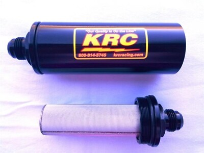 #ad KRC Racing Fuel Filter Housings KRC 4710BK 10 Long Inline No Element $87.95