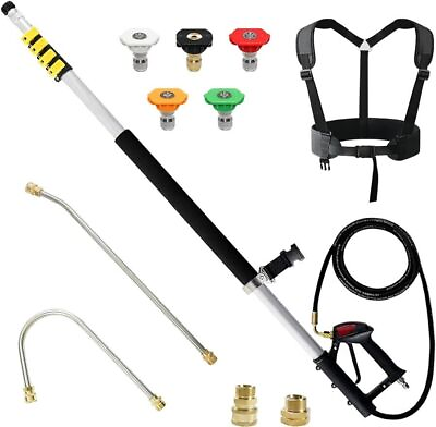 #ad #ad Aluminum 24 FT Telescoping Pressure Washer Wand with Pressure Washer Extension $119.99