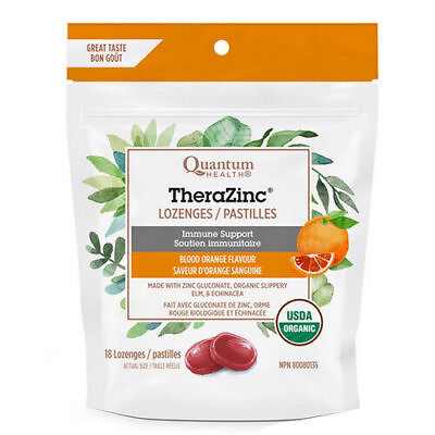 #ad Organic TheraZinc Blood Orange 18 Count By Quantum $26.72