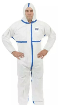 #ad International Enviroguard Coverall With Hood Size XL Viroguard W2407 PPE $7.99