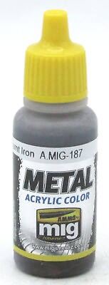 AMMO AMIG 0187 Jet Exhaust Burnt Iron 17ml Metal Acrylic Color Patina Effect #ad $4.75
