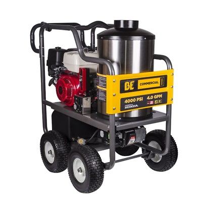 #ad Hot Water Pressure Washer BE 4000 psi 4 gpm Honda 13hp 389cc General Pump $5449.00