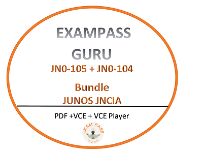 #ad JN0 105JN0 104 Junos Associate JNCIA Junos PDFVCE MARCH 300QA $6.00
