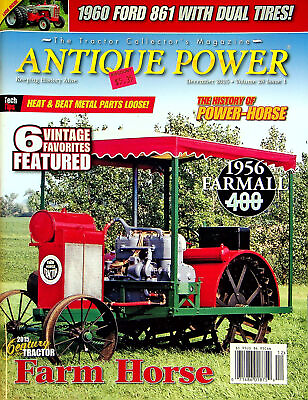 #ad Antique Power Magazine December 2015 Vol 28 # 1 History of Power Horse Y $10.49
