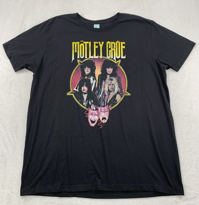 Motley Crue Pacific T Shirt Size XXL Black Short Sleeve Theatre of Pain $19.99