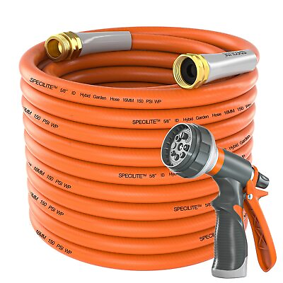 #ad Garden Hose 50 ft x 5 8 in Heavy Duty Flexible and Lightweight Water Hose B... $52.65