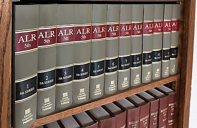 #ad American Law Reports ALR 5th Hardcover Vol. 1 30 Plus Shepards Citations $200.00