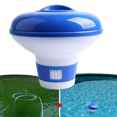 #ad #ad Floating Swimming Pool Chlorine Dispenser 5quot; Pool Floating Chemical Dispenser $8.09
