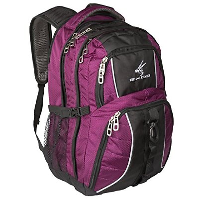 Backpack laptop travel academics or business Urban Commuter Purple with Black... #ad $43.75